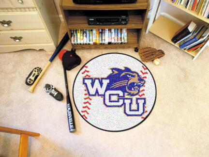 27" Round Western Carolina Catamounts Baseball Mat