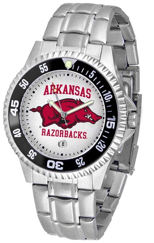 100.58Arkansas Razorbacks Competitor Watch with a Metal Band Best