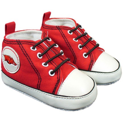 Arkansas Razorbacks Infant Soft Sole Canvas Shoes - OnlineSports.com