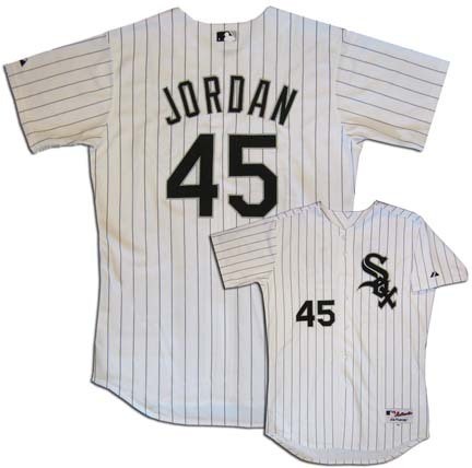 authentic michael jordan white sox jersey