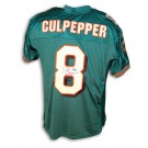 Daunte Culpepper Autographed Miami Dolphins Aqua Reebok Authentic Jersey