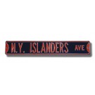 Steel Street Sign:  "N.Y. ISLANDERS AVE"