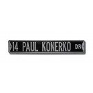 Steel Street Sign: "14 PAUL KONERKO DR"