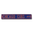 Steel Street Sign:  "CHICAGO CUBS AVE"