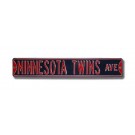 Steel Street Sign:  "MINNESOTA TWINS AVE"