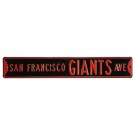 Steel Street Sign:  "SAN FRANCISCO GIANTS AVE"