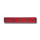 Steel Street Sign:  "BOSTON RED SOX AVE" (Red)