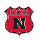 Steel Route Sign:  "HUSKERS US 1"