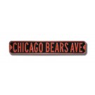 Steel Street Sign: "CHICAGO BEARS AVE"