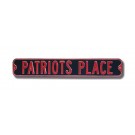 Steel Street Sign:  "PATRIOTS PLACE"
