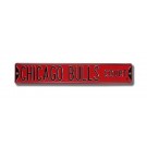 Steel Street Sign:  "CHICAGO BULLS COURT"