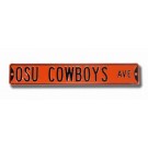 Steel Street Sign: "OSU COWBOYS AVE"