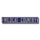 Steel Street Sign:  "WILDCAT COUNTRY"