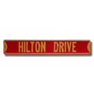 Steel Street Sign:  "HILTON COLISEUM"