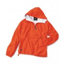 The "Classic Collection" Classic Solid Nylon Windbreaker Pullover / Rain Jacket from Charles River Apparel