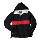 The "Classic Collection" Classic CRS Striped Nylon Windbreaker Pullover Jacket from Charles River Apparel