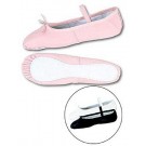 Danshuz Women's Pink Deluxe Leather Ballet Shoes - Larger Sizes (Set of 2 Pairs)