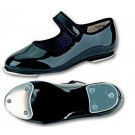Danshuz Toddler / Child BLACK PATENT Velcro® Tap Shoes