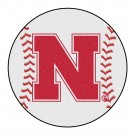 27" Round Nebraska Cornhuskers Baseball Mat
