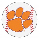 27" Round Clemson Tigers Baseball Mat