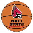 27" Round Ball State Cardinals Basketball Mat