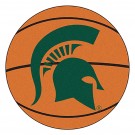 27" Round Michigan State Spartans Basketball Mat