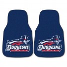 Duquesne Dukes 17" x 27" Carpet Auto Floor Mat (Set of 2 Car Mats)