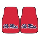 Mississippi (Ole Miss) Rebels 17" x 27" Carpet Auto Floor Mat (Set of 2 Car Mats)