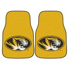 Missouri Tigers 17" x 27" Carpet Auto Floor Mat (Set of 2 Car Mats)