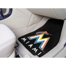 Miami Marlins 27" x 18" Auto Floor Mat (Set of 2 Car Mats)