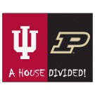 Indiana Hoosiers and Purdue Boilermakers 34" x 45" House Divided Mat