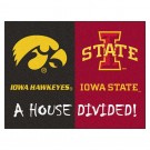 Iowa Hawkeyes and Iowa State Cyclones 34" x 45" House Divided Mat