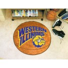 27" Round Western Illinois Leathernecks Basketball Mat