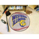 27" Round Western Illinois Leathernecks Baseball Mat