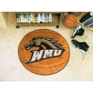 27" Round Western Michigan Broncos Basketball Mat