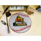 27" Round Wright State Raiders Baseball Mat