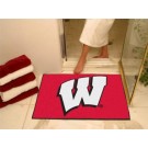 Wisconsin Badgers "W" 34" x 45" All Star Floor Mat