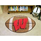 Wisconsin Badgers "W" 22" x 35" Football Mat