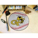 27" Round Georgia Tech Yellow Jackets Baseball Mat