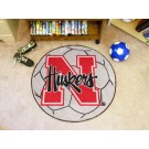 27" Round Nebraska Cornhuskers Soccer Mat