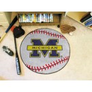 27" Round Michigan Wolverines Baseball Mat
