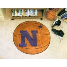 27" Round Navy Midshipmen Basketball Mat
