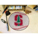 27" Round Stanford Cardinal Baseball Mat