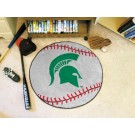 27" Round Michigan State Spartans Baseball Mat