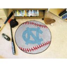 27" Round North Carolina Tar Heels Baseball Mat (with "NC")