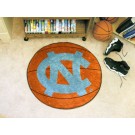 27" Round North Carolina Tar Heels Basketball Mat (with "NC")