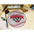 Wisconsin Badgers 27" Round Baseball Mat