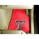 Texas Tech Red Raiders 17" x 27" Carpet Auto Floor Mat (Set of 2 Car Mats)