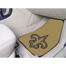 New Orleans Saints 17" x 27" Carpet Auto Floor Mat (Set of 2 Car Mats)