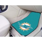 Miami Dolphins 17" x 27" Carpet Auto Floor Mat (Set of 2 Car Mats)